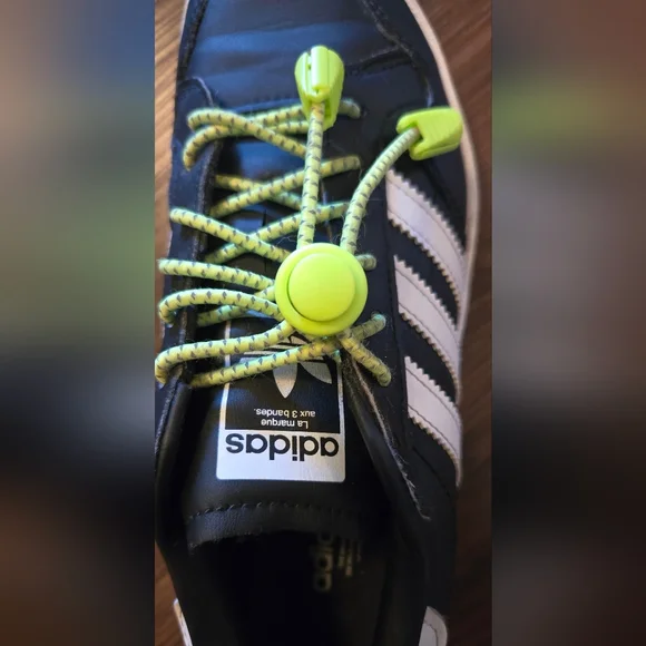 Adidas Kids Black and White Sneakers - Picture 8 of 12